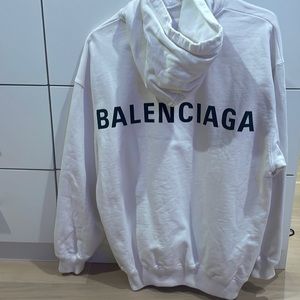 100% authentic balenciaga hooded sweatshirt